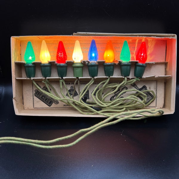 Antique Christmas Lights Etsy