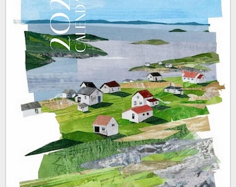 2027 CALENDAR - Collage illustrations, seasonal landscapes, art