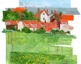 Giclée Art  Print - Robin Hood's Bay in North Yorkshire, England