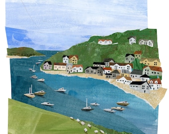 Giclée Kunstdruck - Salcombe, England