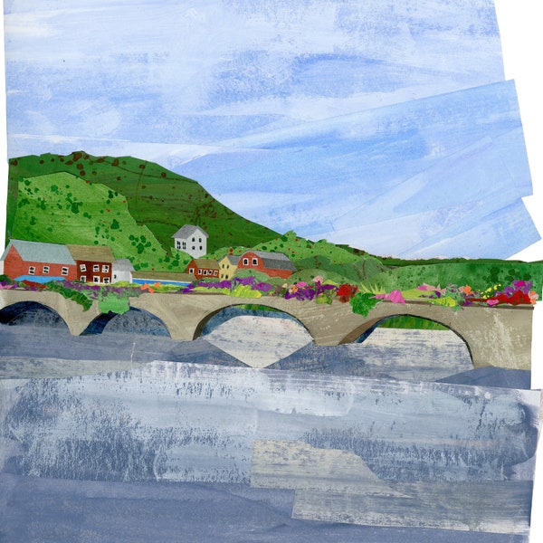 Giclée Art Print - Bridge of Flowers | Shelburne Falls, MA - Version 1