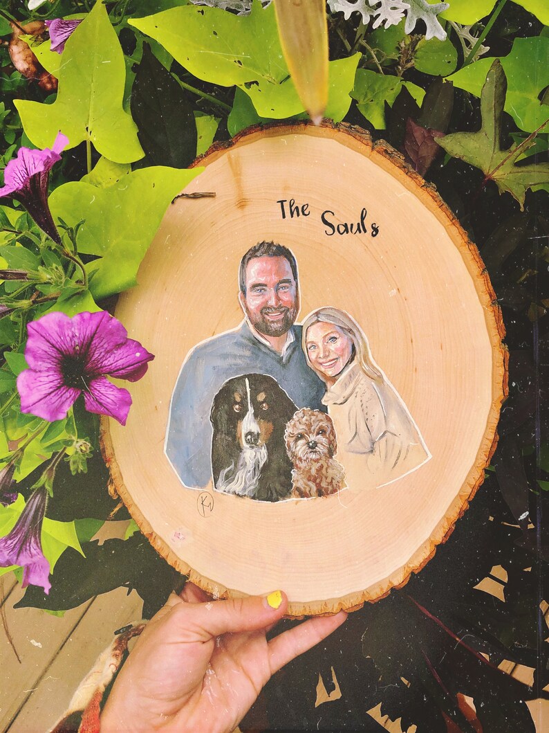 Custom Portrait on Wood Unique Custom Portrait Portrait on Etsy