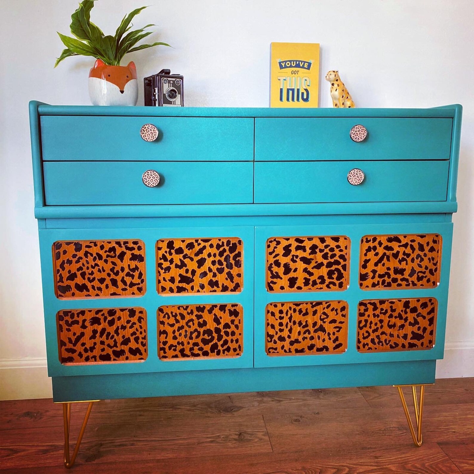 UNAVAILABLE Hand painted Nathan four drawer sideboard Etsy