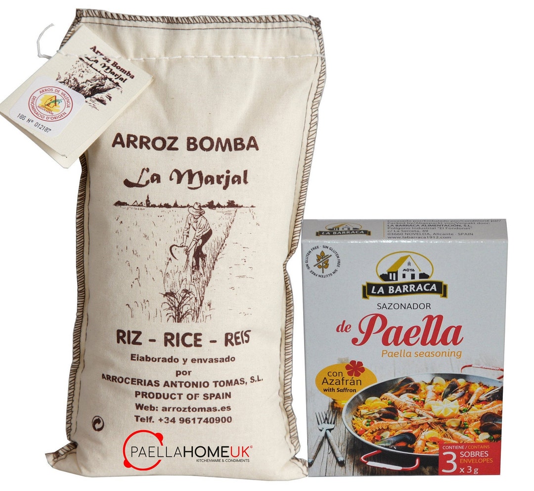 1kg 10kg Paella Bomba Rice D.O.P. Valencia in a Fabric Bag - Etsy UK