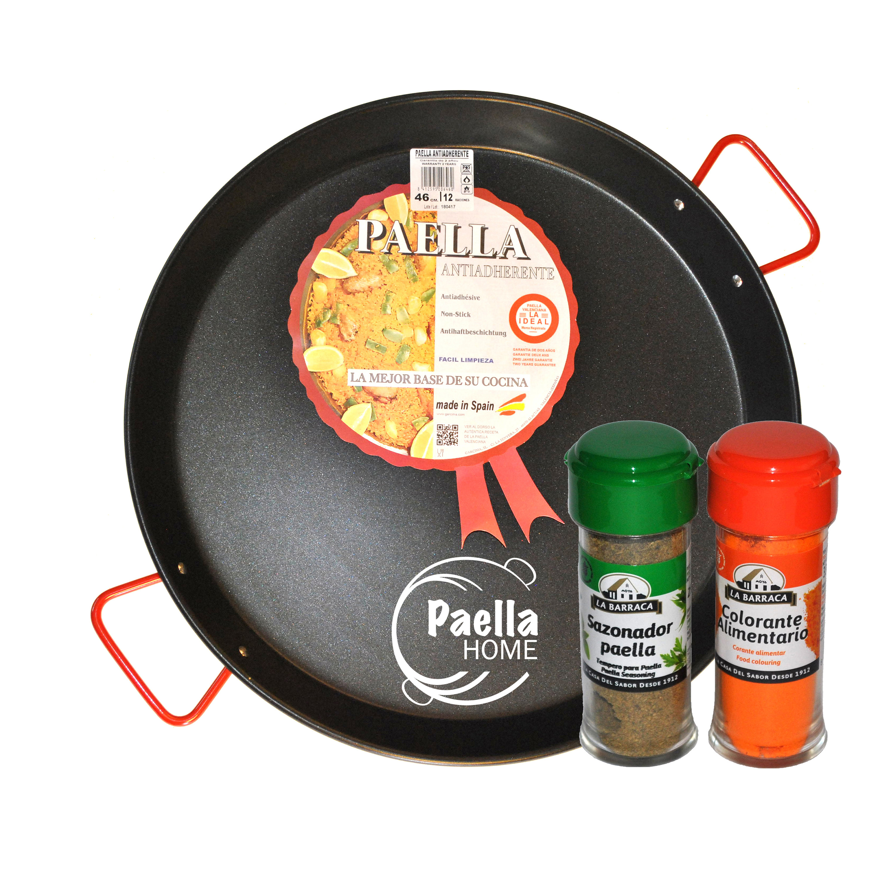 Non Stick Paella Pan 30cm 60cm Nonstick Garcima La Ideal Etsy UK
