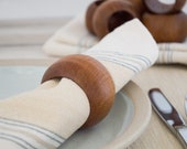 Walnut Napkin Rings - set of 6