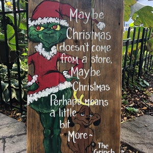 Christmas Sign - Grinch