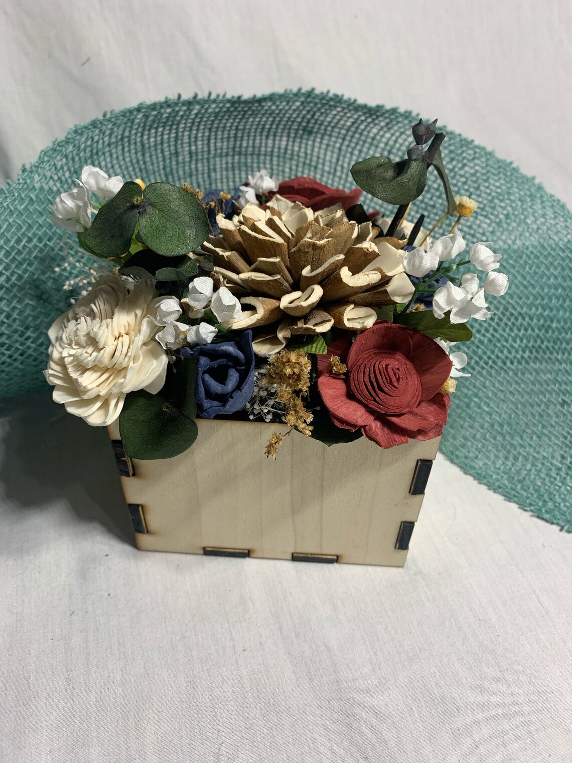 Unique Wood Flower Arrangement Etsy