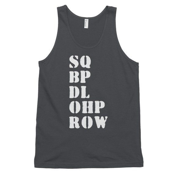 Squat Bench Press Deadlift Overhead Press Row Men S Etsy