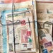 70 vintage paper pack for collage, junk journals, art, scrapbooking. English handwritten and printed text. All genuine vintage. 
