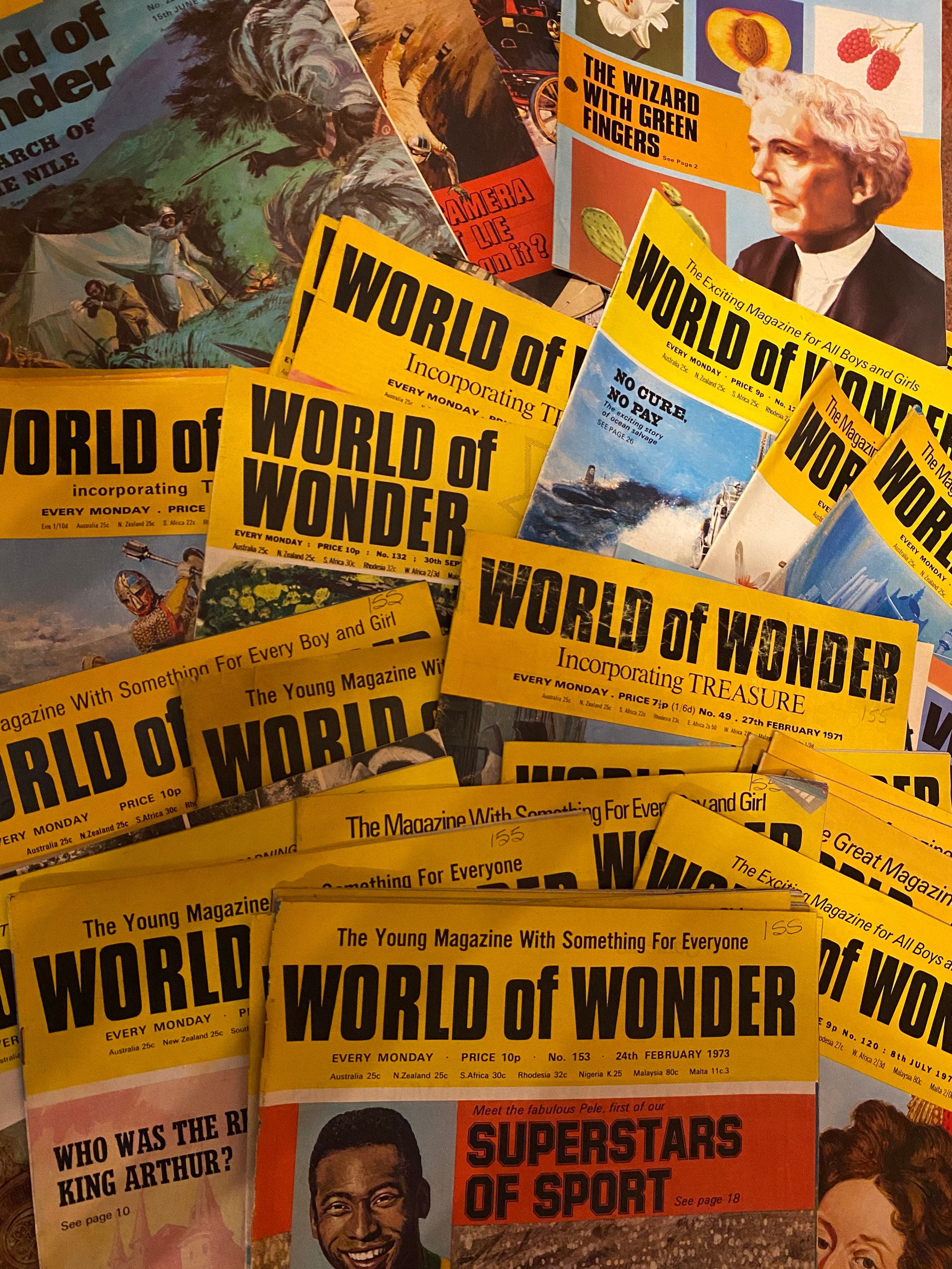 Vintage 1970s World of Wonder Magazine, Full Colour Illustrations