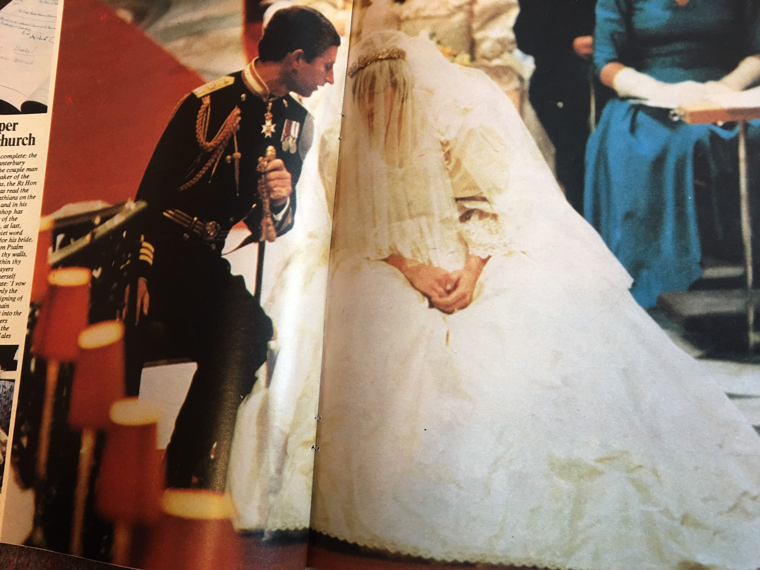 Diana and Charles the Royal wedding 1981. Original Sunday | Etsy