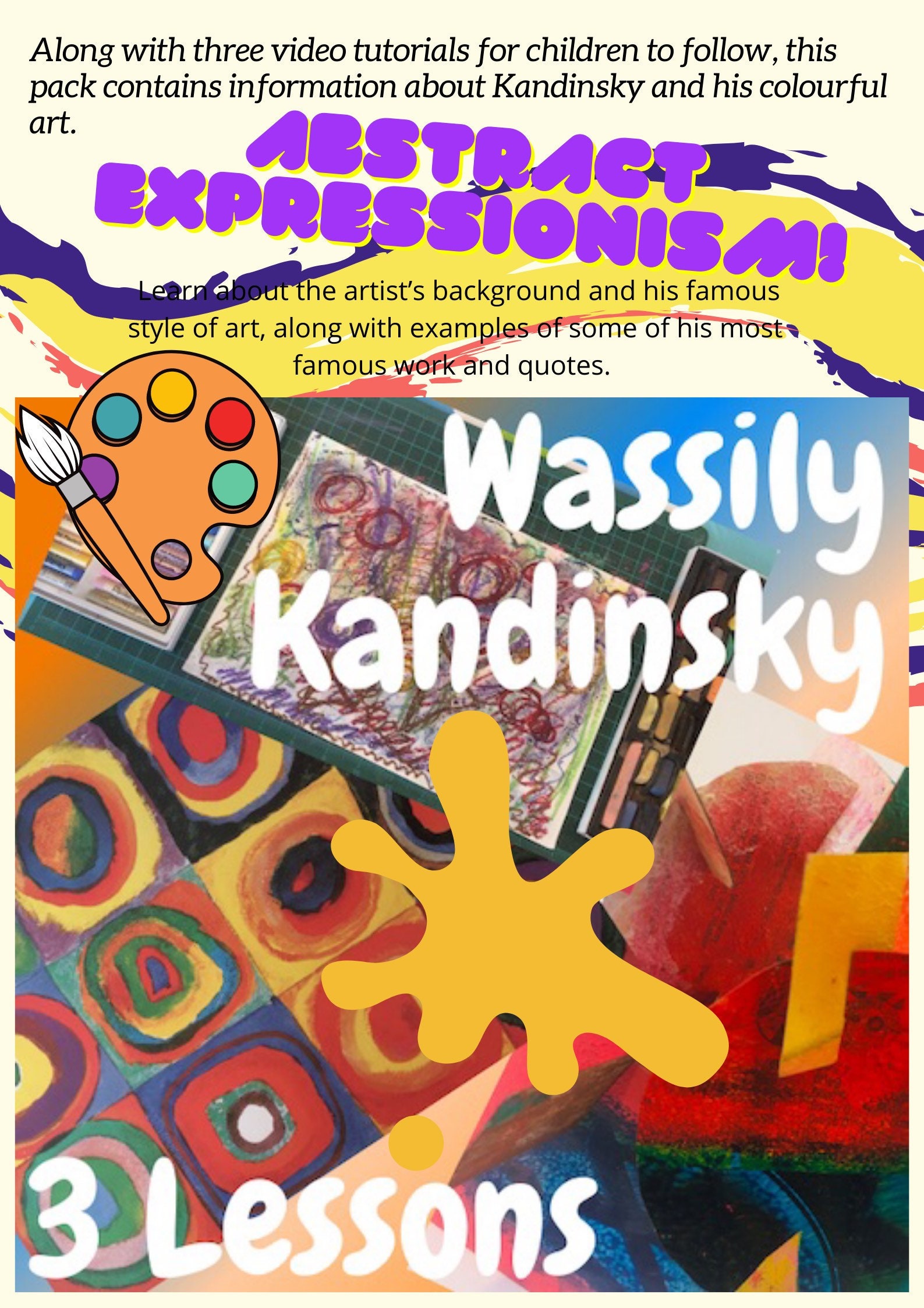 3 Childrens Art Lessons Based on the Work of Russian Artist Etsy UK