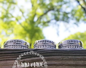 Bridesmaid Gift, Bridesmaid Rings, Personalized Ring, Maid Of Honor Proposal, Personalize Ring, Maid Of Honor Gift, Personalize Jewelry