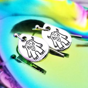 Love Monster Earrings, Teardrop Earrings, Monsters Earrings, Halloween Earrings, Cute earrings, Cute Monster, Trending jewelry