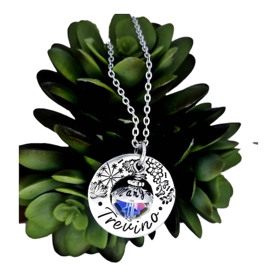 Last Name Necklace Family Necklace Surname Necklace Personalize