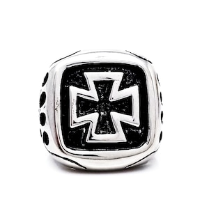 Malteser Kreuz Ring, Malteser Ringe, Biker Ring, Ehrenring