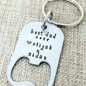 Bester Vater aller Zeiten, Flaschenöffner Schlüsselbund, Geschenk für Vater, #1 Vater, Vatertagsgeschenk, Geschenk für Vater, Geschenk für Ehemann