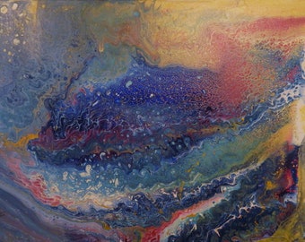 Original  24 x 36 inch Abstract Art Wall Art Abstract Art With Free Shipping