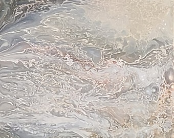 Abstract Acrylic Painting, Long Abstract Art, Wall Art, Abstract Art, 12 x 48 inches, Gallery Wrap Stretched Canvas