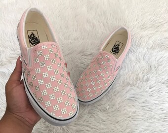 vans blushing bride checkerboard