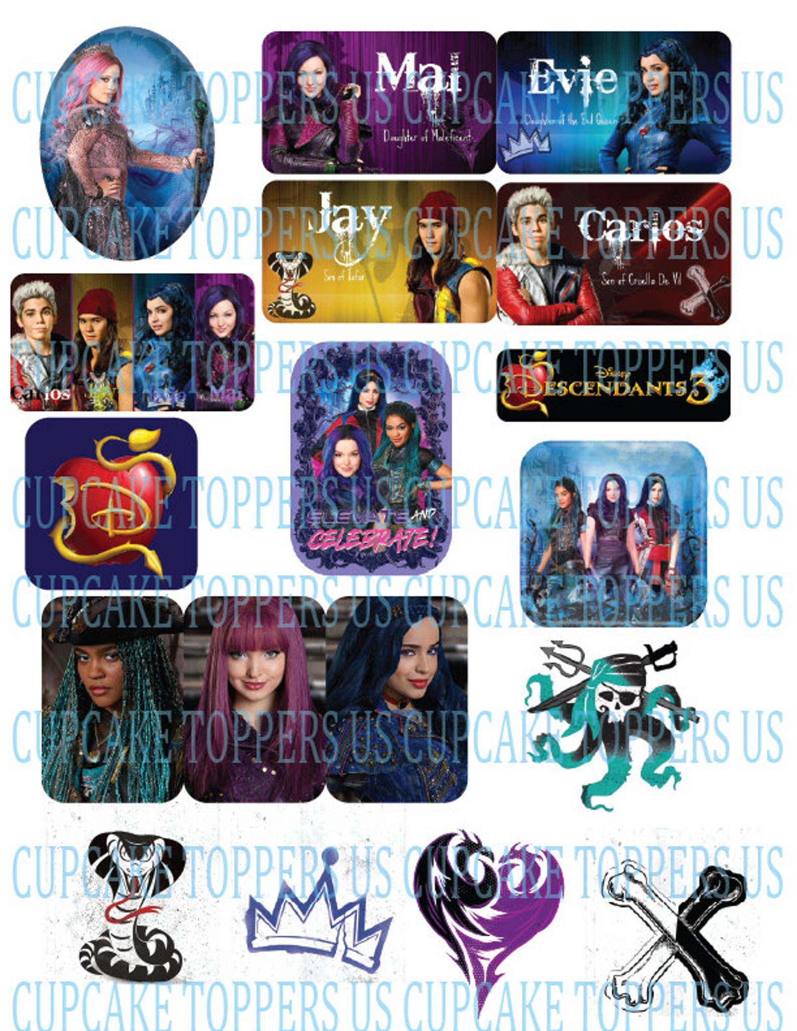 descendants-3-cupcake-toppers-digital-download-etsy-uk