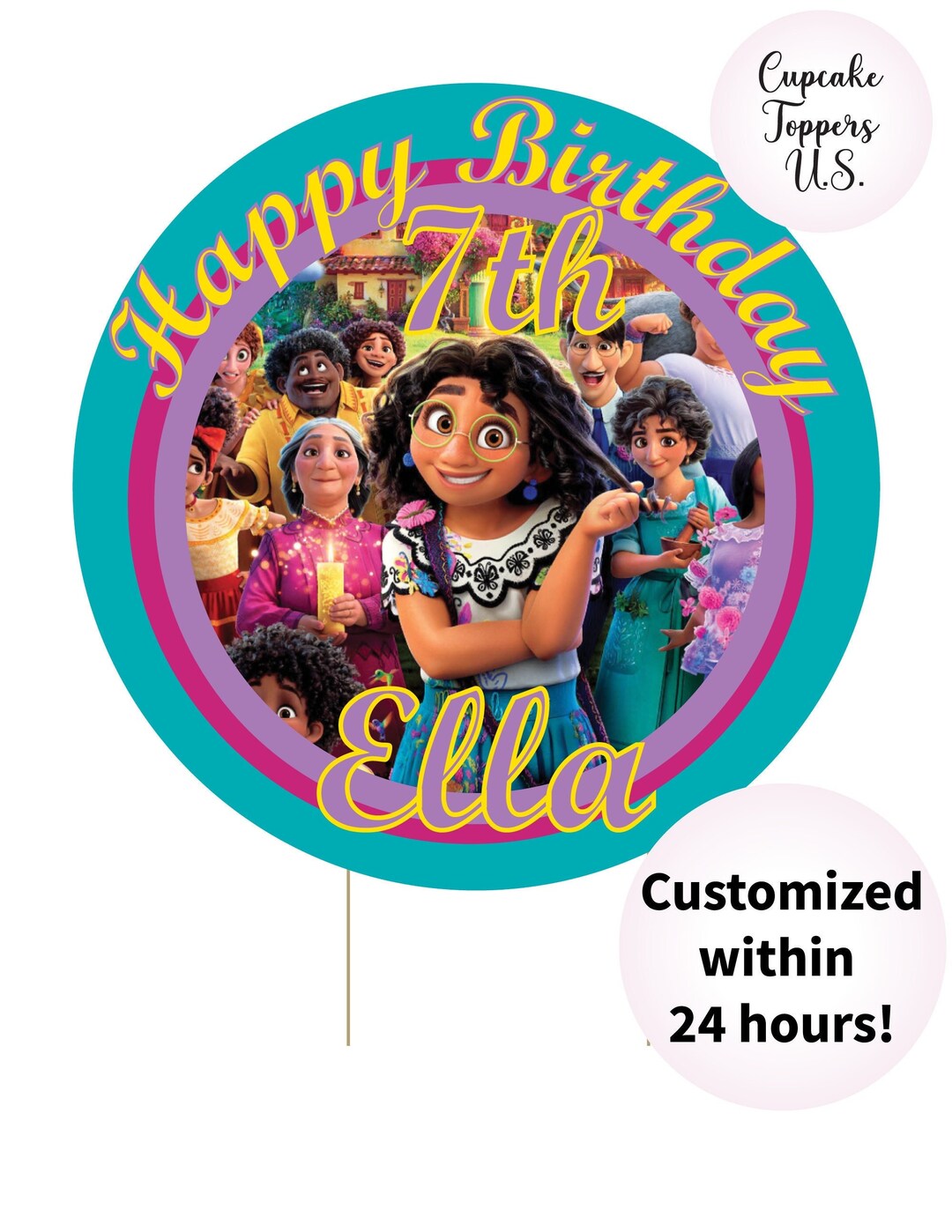 Encanto Birthday Cake Topper Personalized Etsy