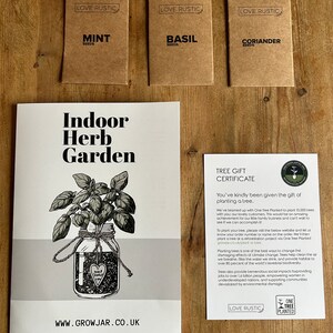 Grow Your Own Herbs Kit - Eco Friendly Indoor Planters, Garden Gift Set ...