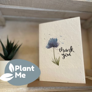 Plantable Thank You cards A6 Seed Cards Eco Friendly Gift