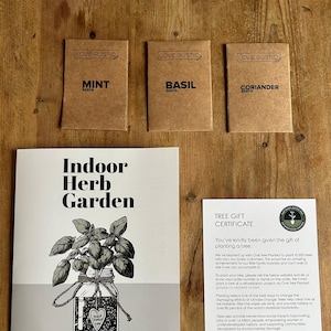 Indoor Herb Garden Grow Your Own Kit - Eco Care Hamper Gift for Her or ...