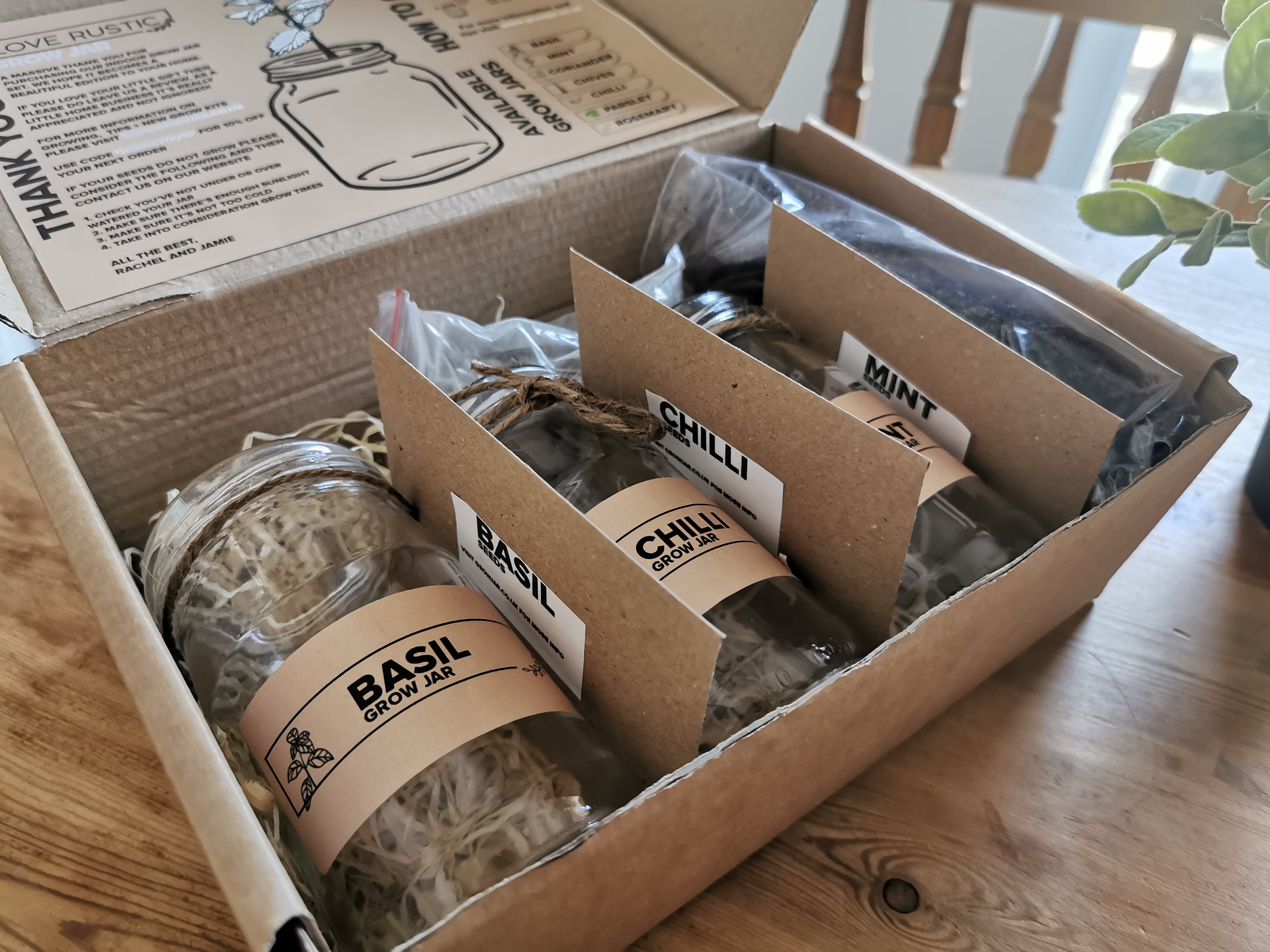 Indoor Herb Gardens in Rustic Jar Planters, Eco Friendly Gift Set of …