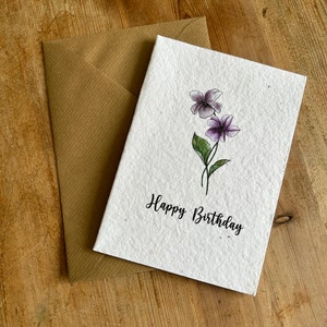 Pack of 10-20 Seeded Birthday Cards Multipack Birthday Cards for Women, Men & Children. Made from Eco-Friendly Cards with Wildflower Seeds image 5