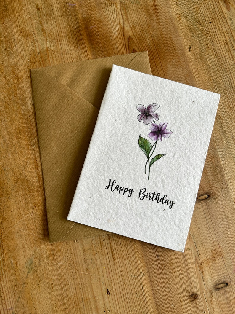Pack of 10-20 Seeded Birthday Cards Multipack Birthday Cards for Women, Men & Children. Made from Eco-Friendly Cards with Wildflower Seeds image 5