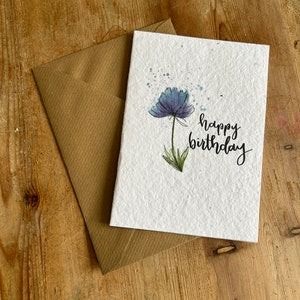 Pack of 10-20 Seeded Birthday Cards Multipack Birthday Cards for Women, Men & Children. Made from Eco-Friendly Cards with Wildflower Seeds image 4