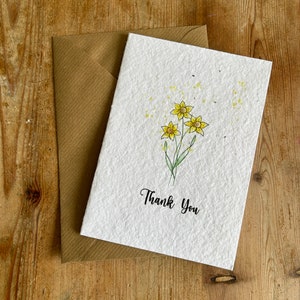 Pack of 10-20 Seeded Thank You Cards Multipack Thank You Greeting Card Made from Seed Paper with Wildflower Seeds Plant After image 9