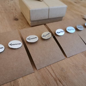 4-7 Set of Best Man / Groom / Groomsmen Wedding Cufflinks