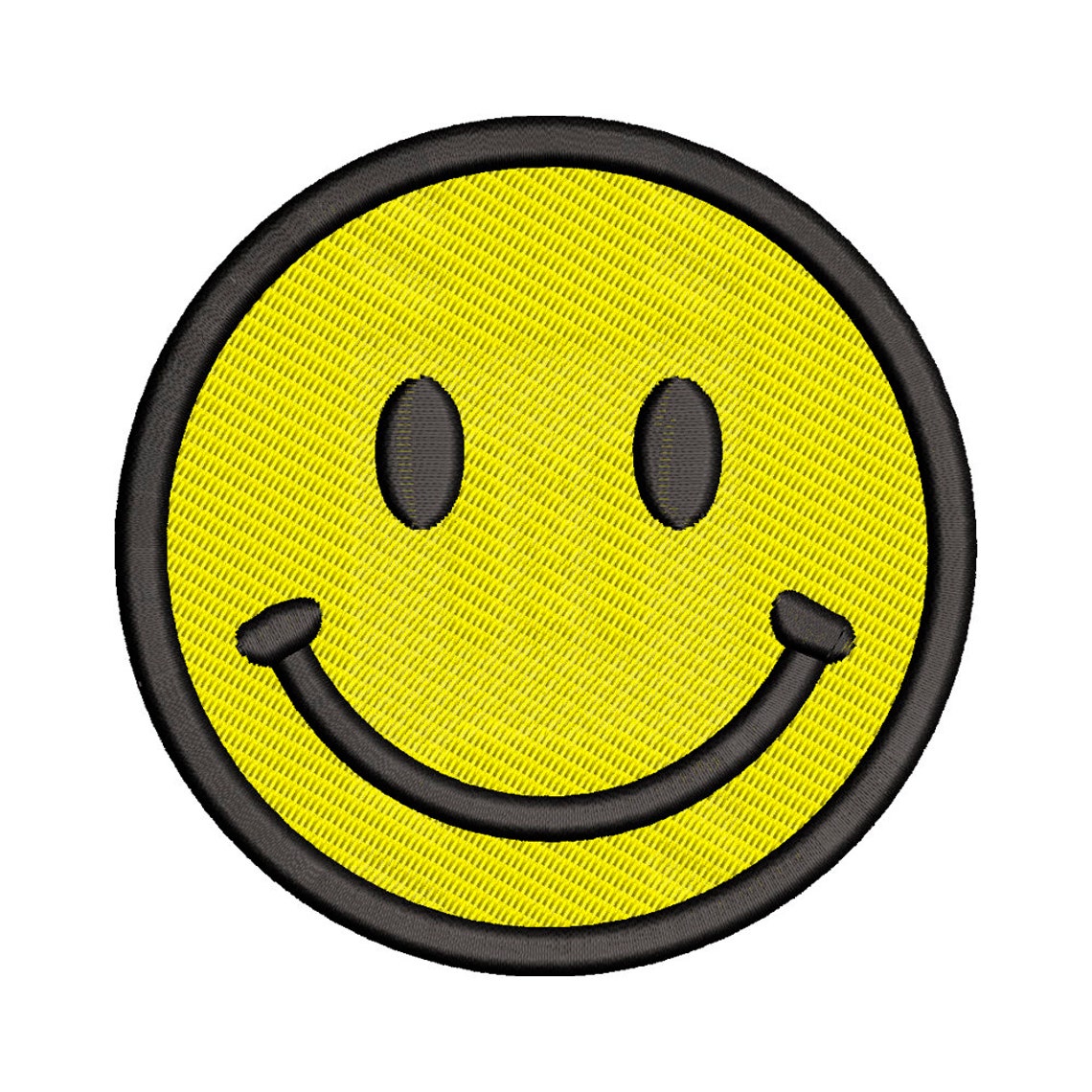 Smiley face embroidery design Etsy