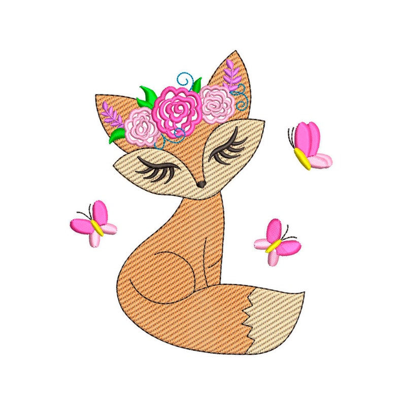 Fox embroidery design machine embroidery designs kids  etsy Fox embroidery design machine embroidery designs kids  etsy