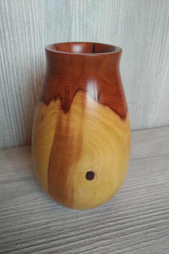 Wooden Vase Decorative Wooden Vase Handmade Wooden Vase Etsy
