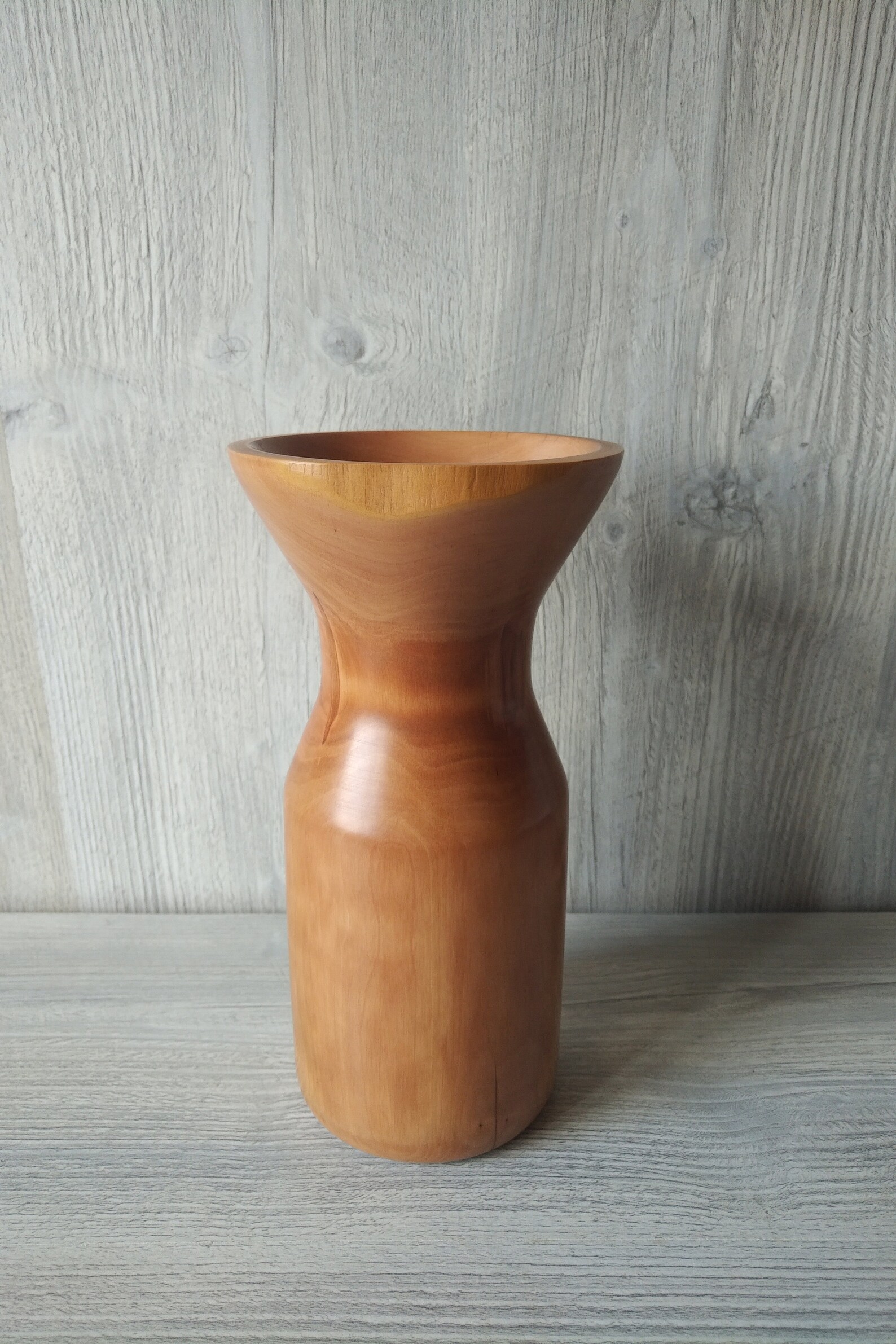 Vase en bois vase décoratif en bois vase en bois fait main Etsy