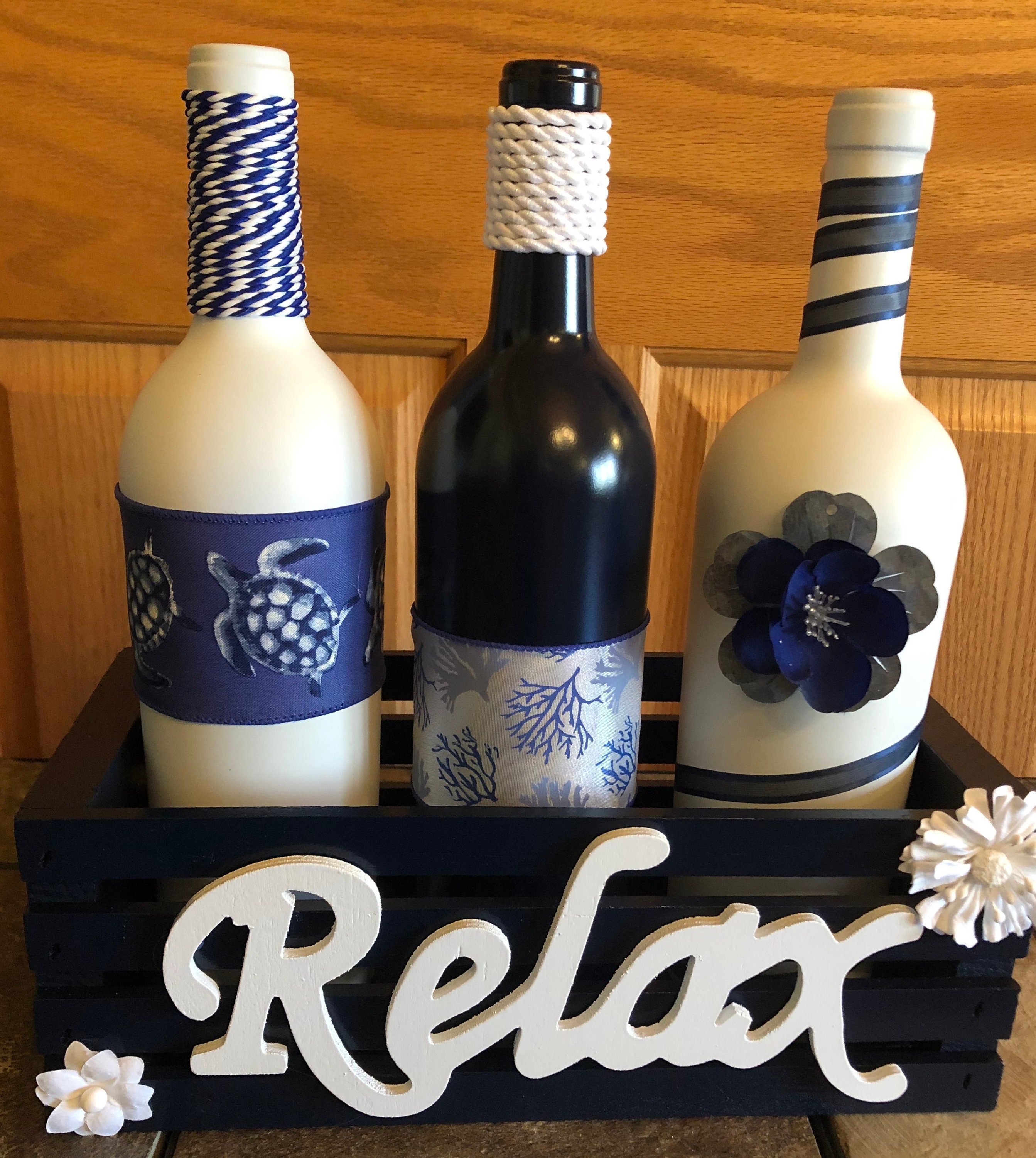 Wine Bottle Decor | Etsy