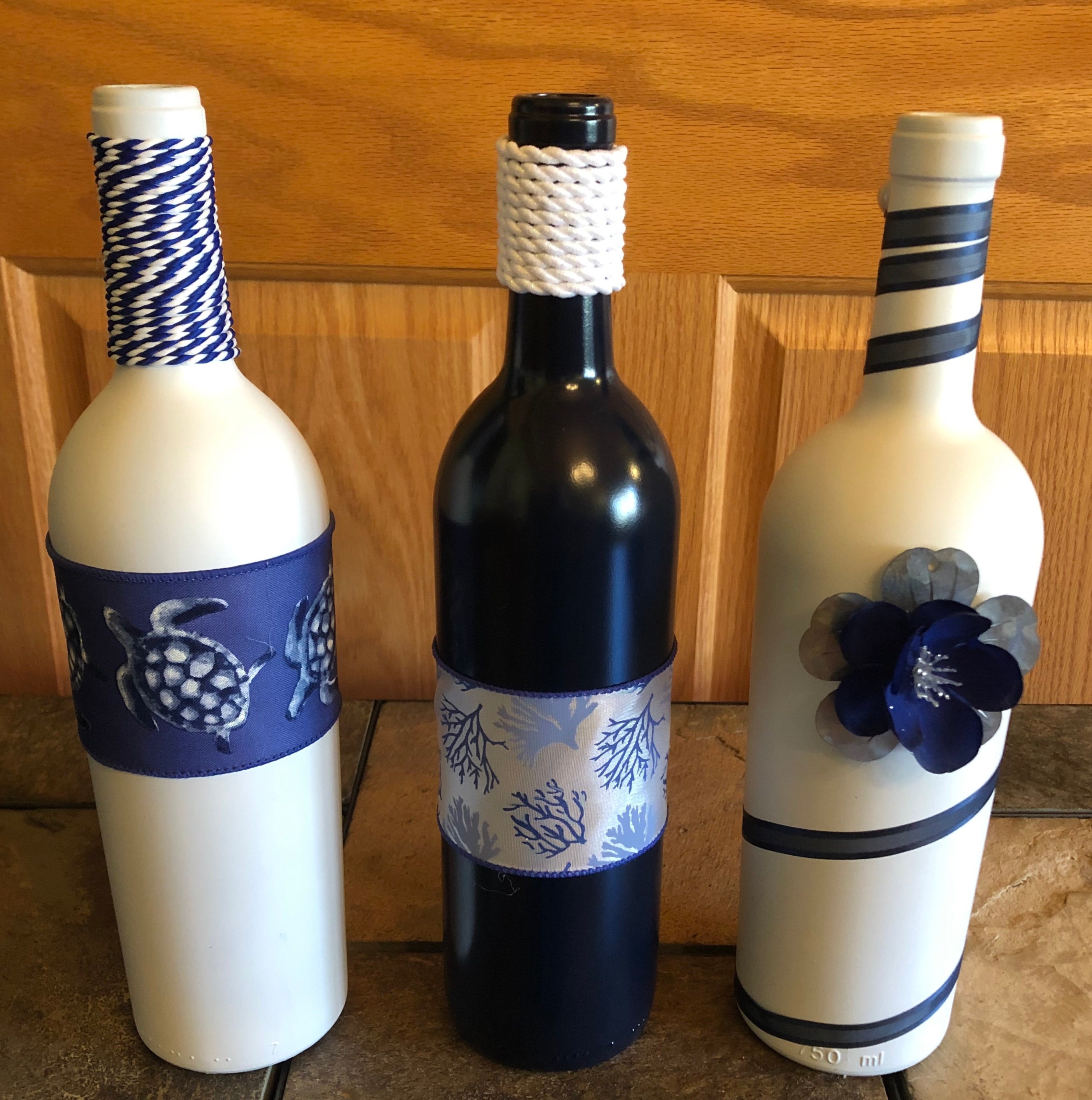 Wine Bottle Decor Etsy