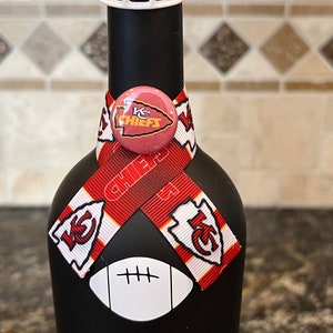 Kansas City Chiefs Patrick Mahomes Upcycle Wine Bottle image 2