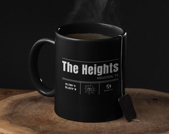 The Heights, Houston, TX Tasse à café noir