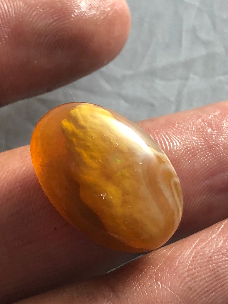 Rare Deep Sea Opal 22X15X12 MM Loos Gemstones Oval Shape Cabochon Opal 26 Cts Natural Ethiopian Opal A++