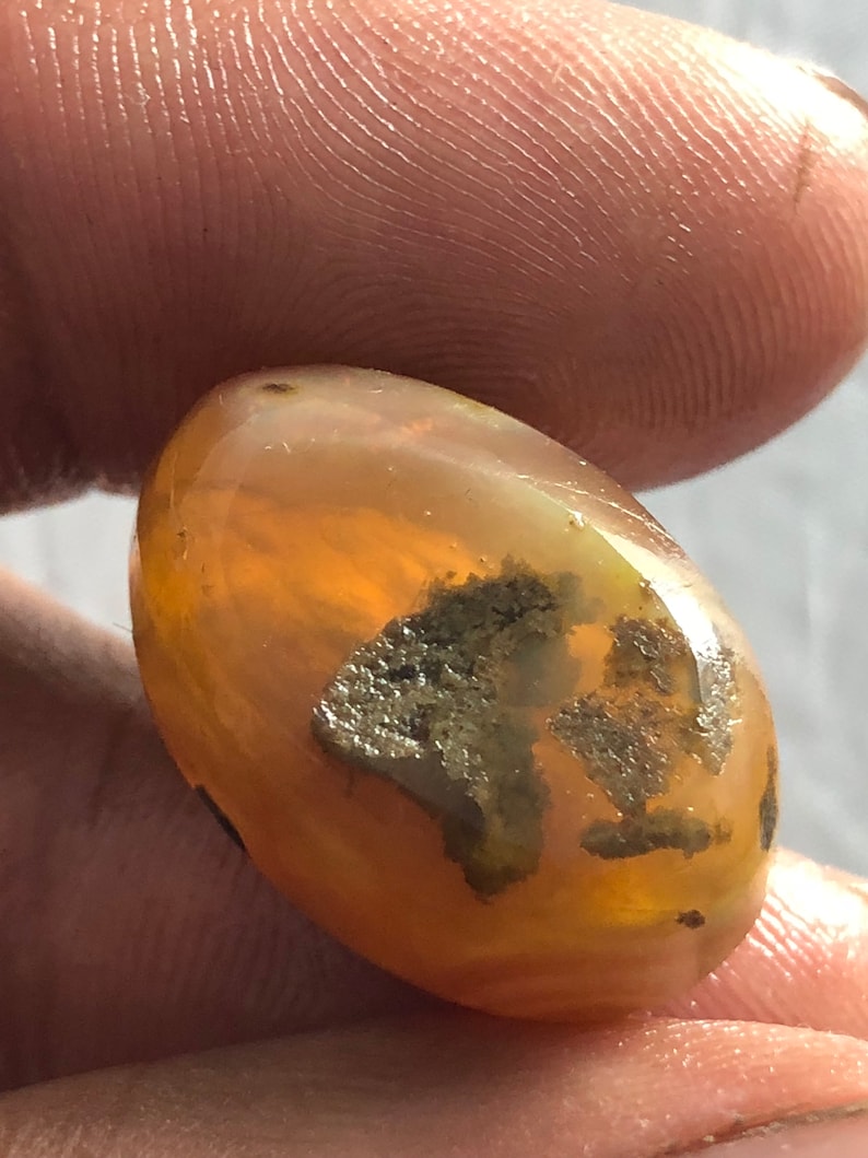 Rare Deep Sea Opal 22X15X12 MM Loos Gemstones Oval Shape Cabochon Opal 26 Cts Natural Ethiopian Opal A++