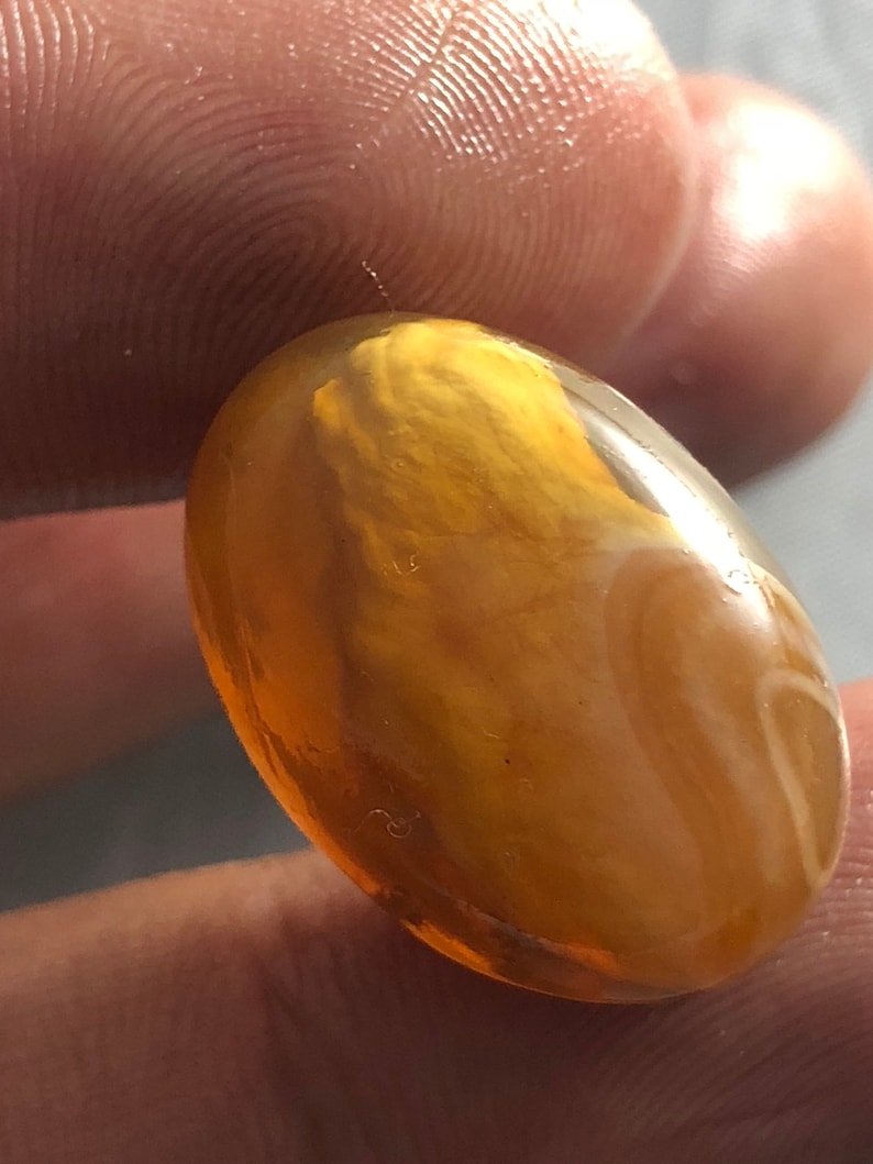 Rare Deep Sea Opal 22X15X12 MM Loos Gemstones Oval Shape Cabochon Opal 26 Cts Natural Ethiopian Opal A++
