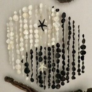 40 Sq White Capiz Shells in a Black Frame Wall Plaque - Wilford