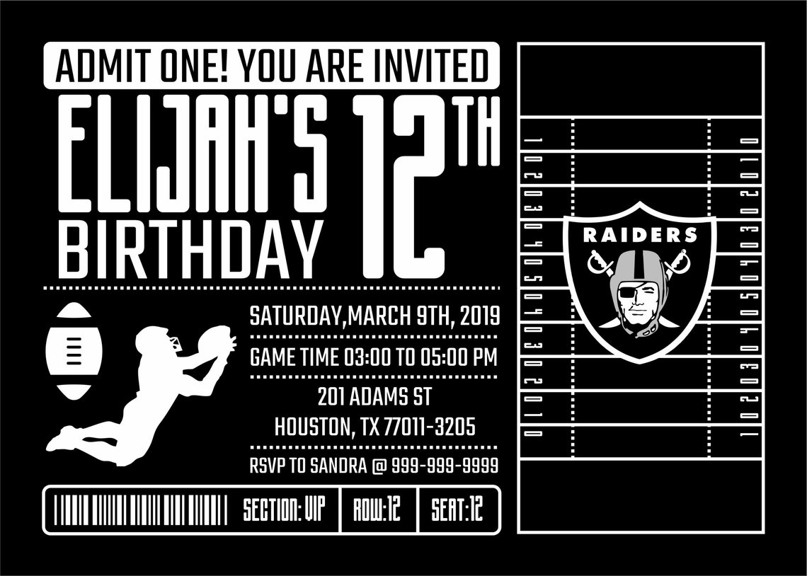 oakland-raiders-invitation-birthday-invitations-raiders-etsy