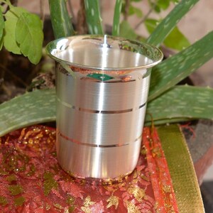 Vaso de agua/leche hecho a mano de plata fina 999 pura, frasco de plata, taza de plata para bebés y niños, utensilios para mantenerse saludables imagen 7